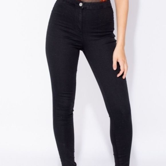Black Skinny Jeggings Jeans - Picture 5 of 5